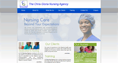 Desktop Screenshot of chrisglorianursingagency.com